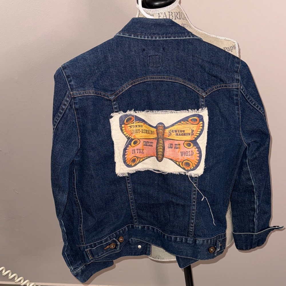 Gap Denim Jacket with Butterfly Patch